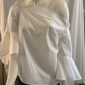 White off shoulder top